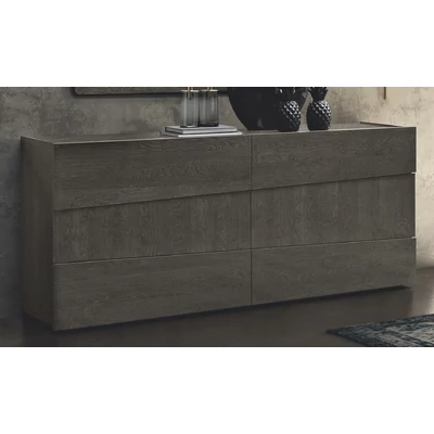 Tekno Double chest of drawers - silver birch
