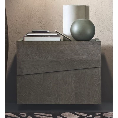 Tekno Night table - silver birch