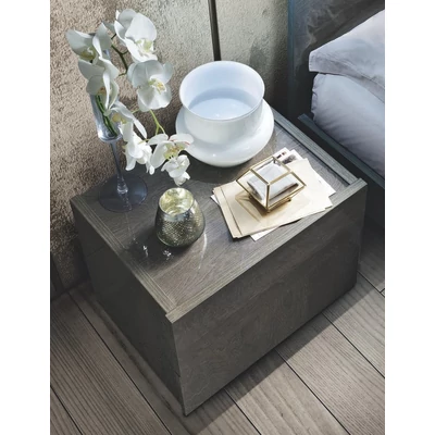 Tekno Night table - silver birch