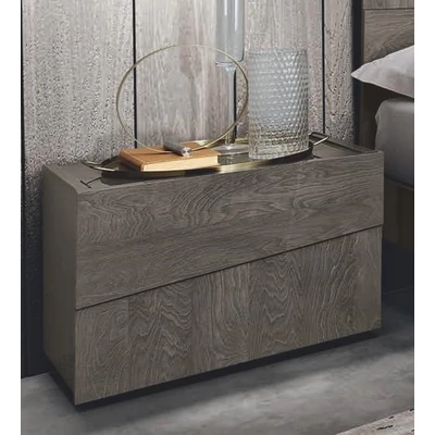 Tekno Night table - silver birch