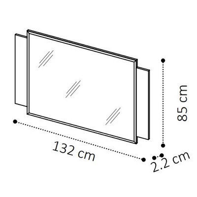 Smart Mirror - veined walnut