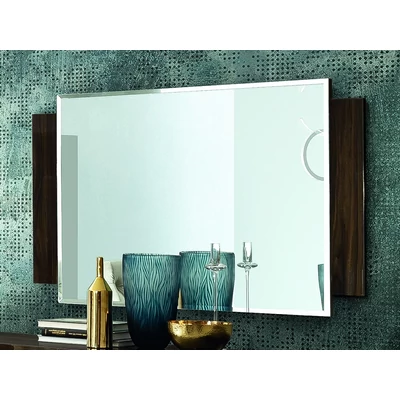 Volare Day Mirror - veined walnut
