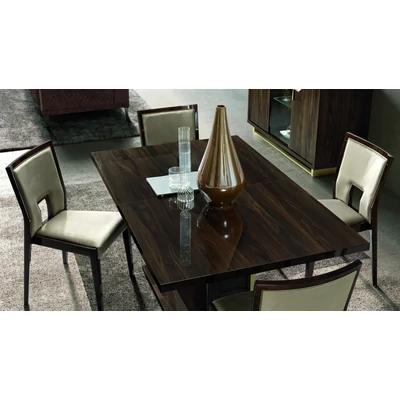 Volare Day AMBRA Chair with scarlet fabric - veined walnut