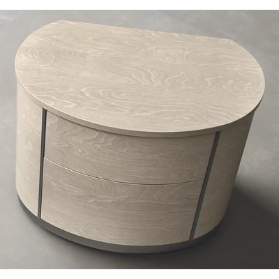 Maia ROUND Night table - birch