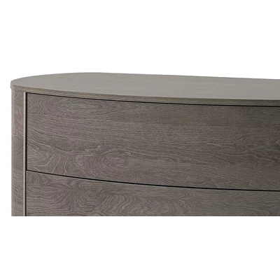 Maia ROUND Chest of drawers - silver birch