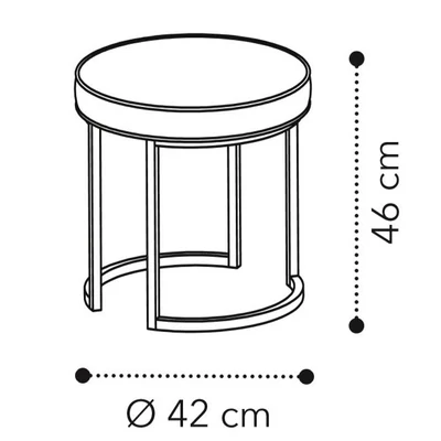 Maia ROUND Pouf