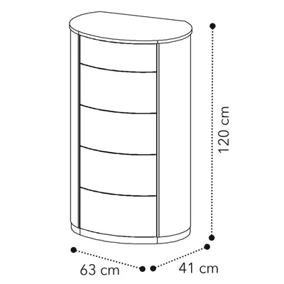 Maia ROUND Tallboy - birch