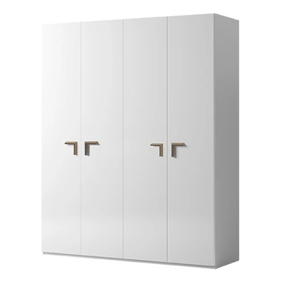 Smart 5-doors cabinet with VOLARE handle - white