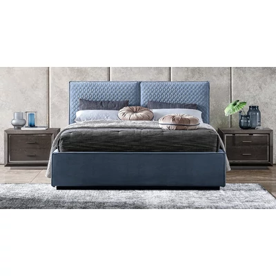 Smart CUBO Upholstered double bedstead