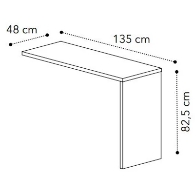 Smart Dressing table frame - veined walnut
