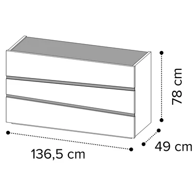 Alba Marmo Carrara Chest of drawers