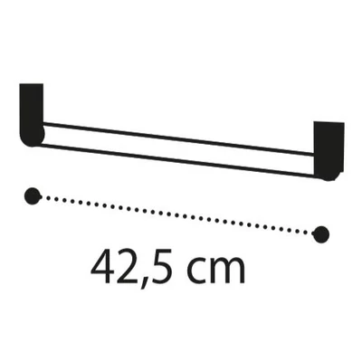 Extra hanging rod for 1-door cabinet