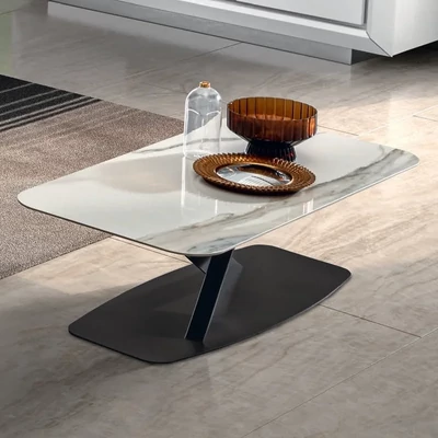 Antracit dohányzóasztal kerámia asztallappal – CA Elite Day Krystal