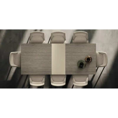 Bézs-antracit étkezőasztal; bővíthető – CA Prestige Day