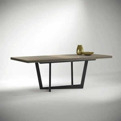 Bézs-antracit étkezőasztal; bővíthető – CA Prestige Day