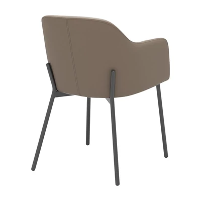 Bézs-antracit szék műbőr kárpitozással – CA Prestige Day Elvis