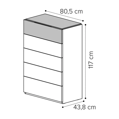 Sematikus ábra és méretek