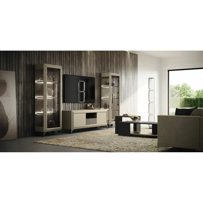 Bézs nappali garnitúra TV-szekrény szettel – CA Prestige Day