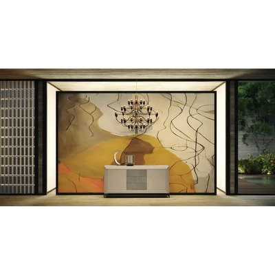 Bézs tálalószekrény; 2 ajtós; 3 fiókkal – CA Prestige Day