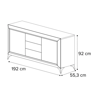 Sematikus ábra és méretek