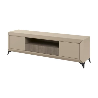 Bézs TV-szekrény; széles; 2 ajtós; 1 fiókkal – CA Prestige Day