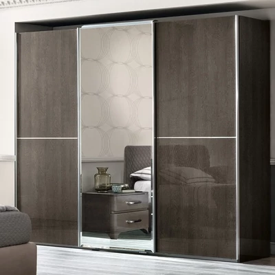 Ezüst nyír gardróbszekrény (tolóajtós) – CA Kroma