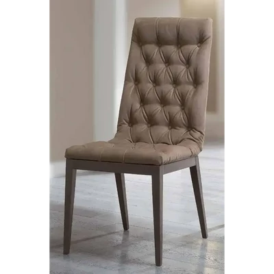 Ezüst nyír szék Nabuk 12 műbőrrel – CA Elite Day Capitonne’