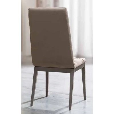 Ezüst nyír szék Nabuk 12 műbőrrel – CA Elite Day Capitonne’