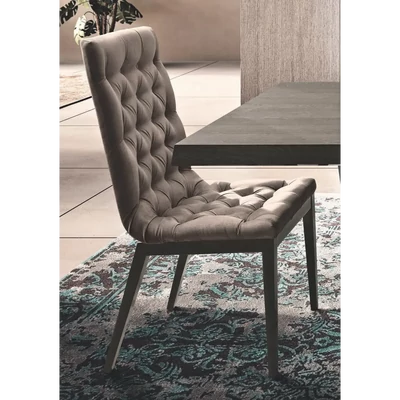 Ezüst nyír szék Nabuk 12 műbőrrel – CA Elite Day Capitonne’