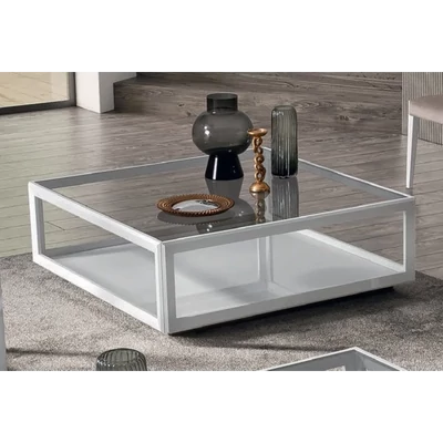 Fehér dohányzóasztal, négyzet alakú – CA Elite Day