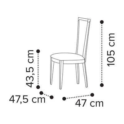 Sematikus ábra és méretek