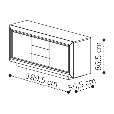 Sematikus ábra és méretek