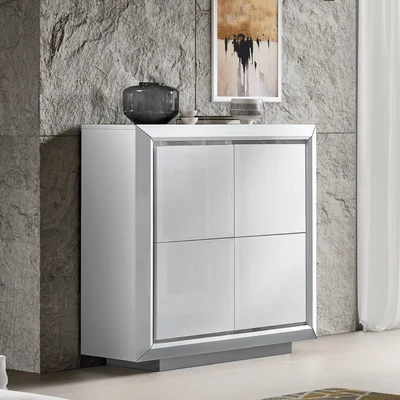 Fehér tálalószekrény, 4 ajtós – CA Elite Day