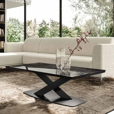 Fekete-antracit dohányzóasztal – CA Krystal Day