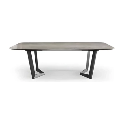 Antracit étkezőasztal kerámia asztallappal – CA Krystal Day Net