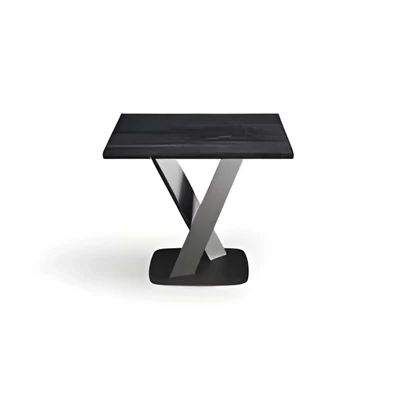 Fekete-antracit kisasztal – CA Krystal Day