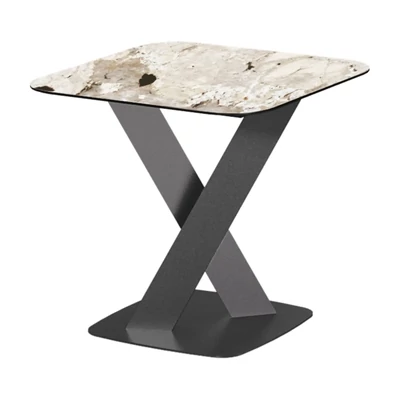 Antracit kisasztal kerámia asztallappal – CA Krystal Day