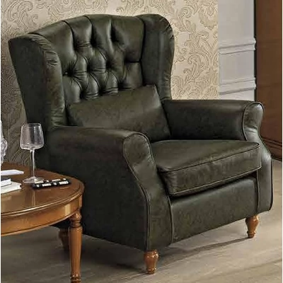 Nostalgia Day Armchair with faux leather