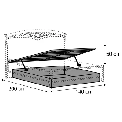 Bedding container structure