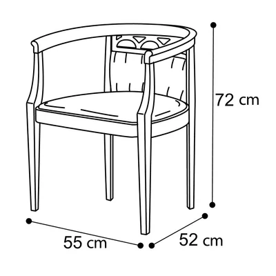 Nostalgia Easy chair with satellite 22 fabric - antique white