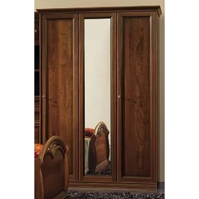 Nostalgia 3-ajtós gardróbszekrény - dió, magasság: 250 cm