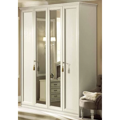 Giotto 4-doors cabinet - antique white, height: 220 cm