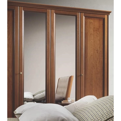 Nostalgia 4-doors cabinet - walnut, height: 220 cm