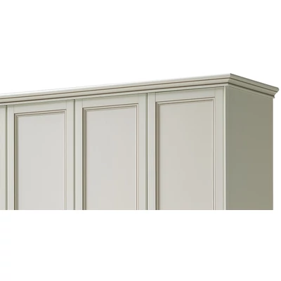 Giotto 3-ajtós gardróbszekrény - antik fehér, magasság: 220 cm