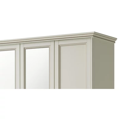Giotto 3-ajtós gardróbszekrény - antik fehér, magasság: 220 cm