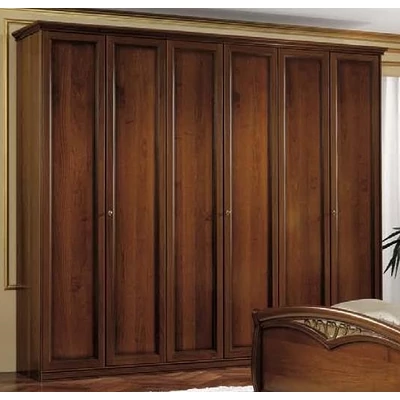 Giotto 6-doors cabinet - walnut, height: 220 cm