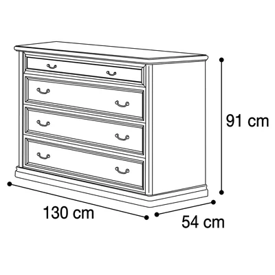 Giotto NOSTALGIA Chest of drawers - walnut