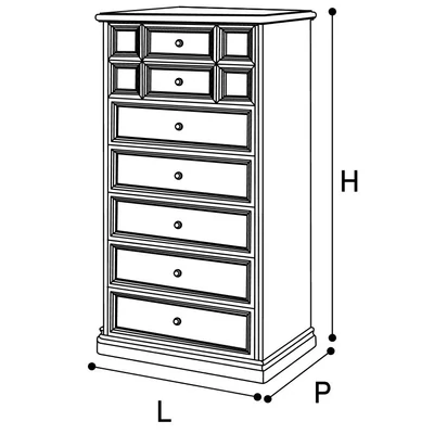 Nostalgia Tallboy - antique white