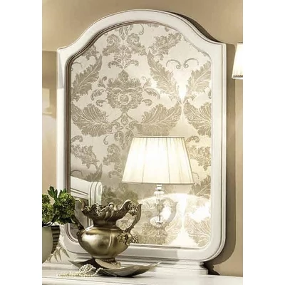 Nostalgia GENDARME Mirror with curved top - antique white