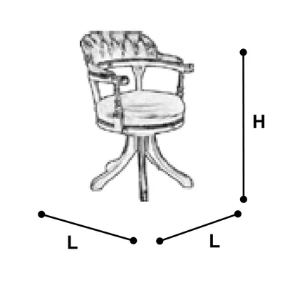 Torriani Day Swivel chair with faux leather, without wheels - walnut